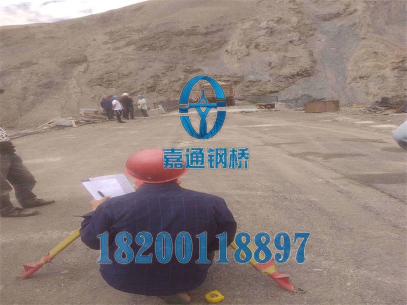 西藏阿里札达象泉河贝雷钢桥完工交验